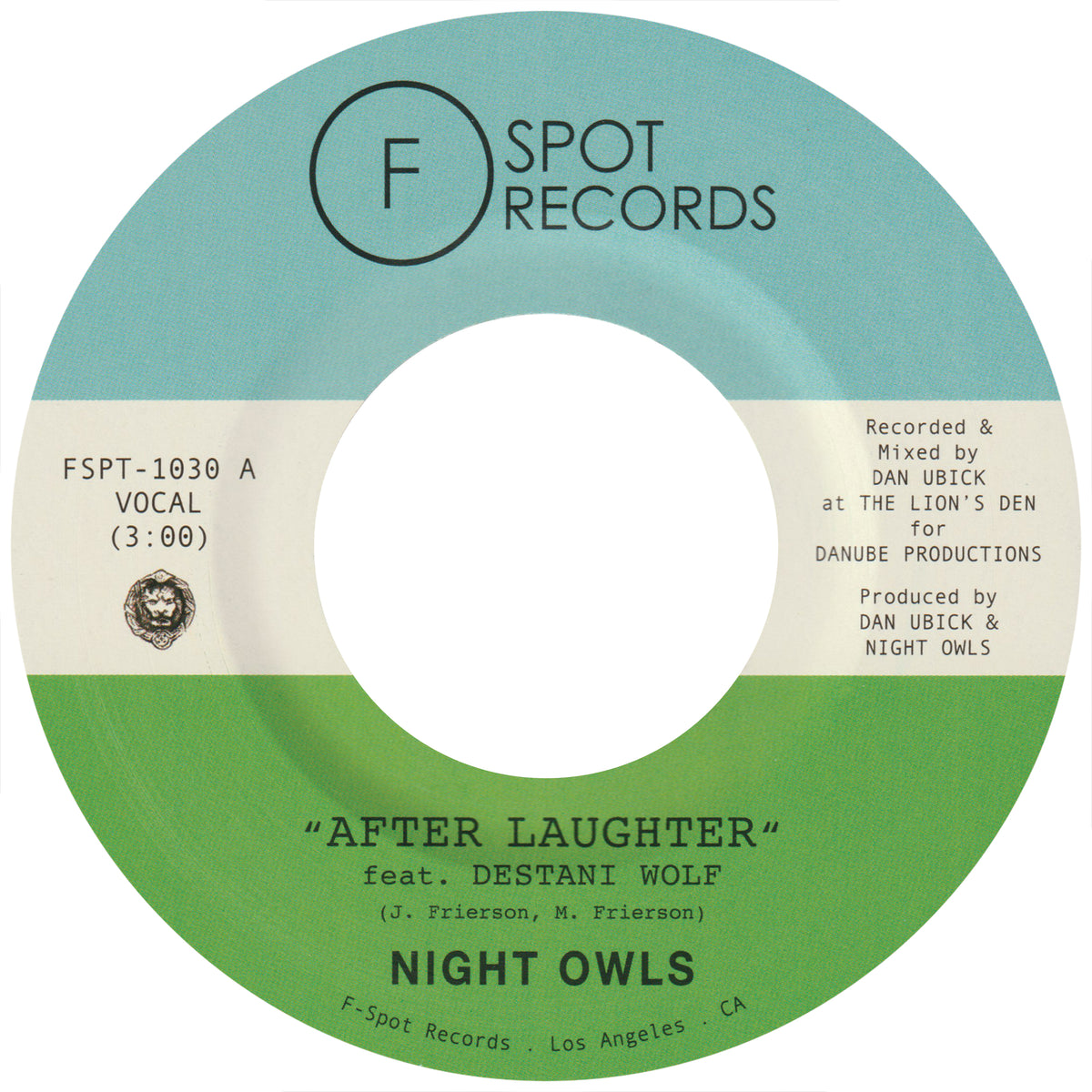 NIGHT OWLS - After Laughter (feat. Destani Wolf) b/w Didn't I