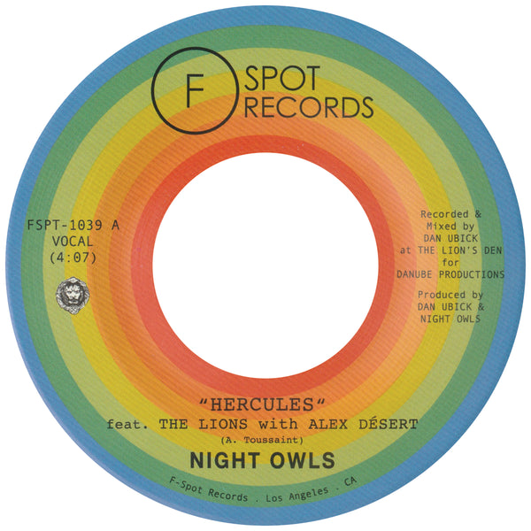 NIGHT OWLS - Hercules (feat. Alex Désert & The Lions) b/w Tell It Like It Is (feat. Asdru Sierra)
