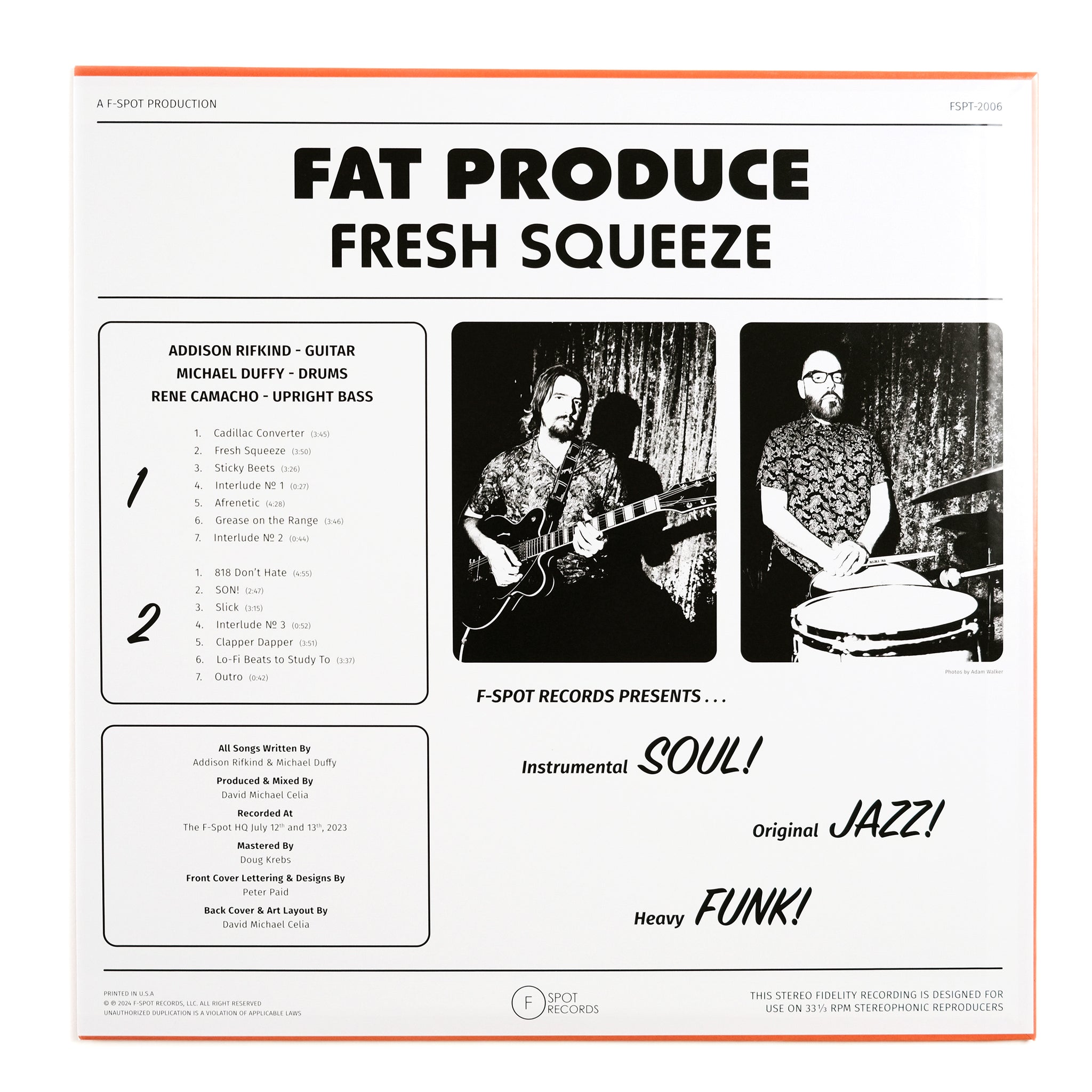 FAT PRODUCE - Fresh Squeeze LP – F-Spot Records