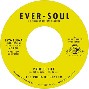 THE POETS OF RHYTHM - Path Of Life b/w Smilin' (While You're Crying)