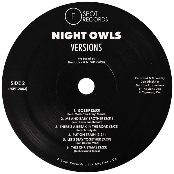 NIGHT OWLS - Versions LP