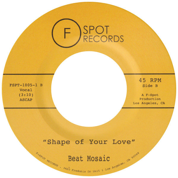 BEAT MOSAIC - Play A Fool b/w Shape of Your Love