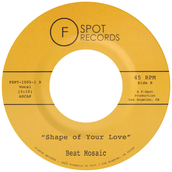 BEAT MOSAIC - Play A Fool b/w Shape of Your Love