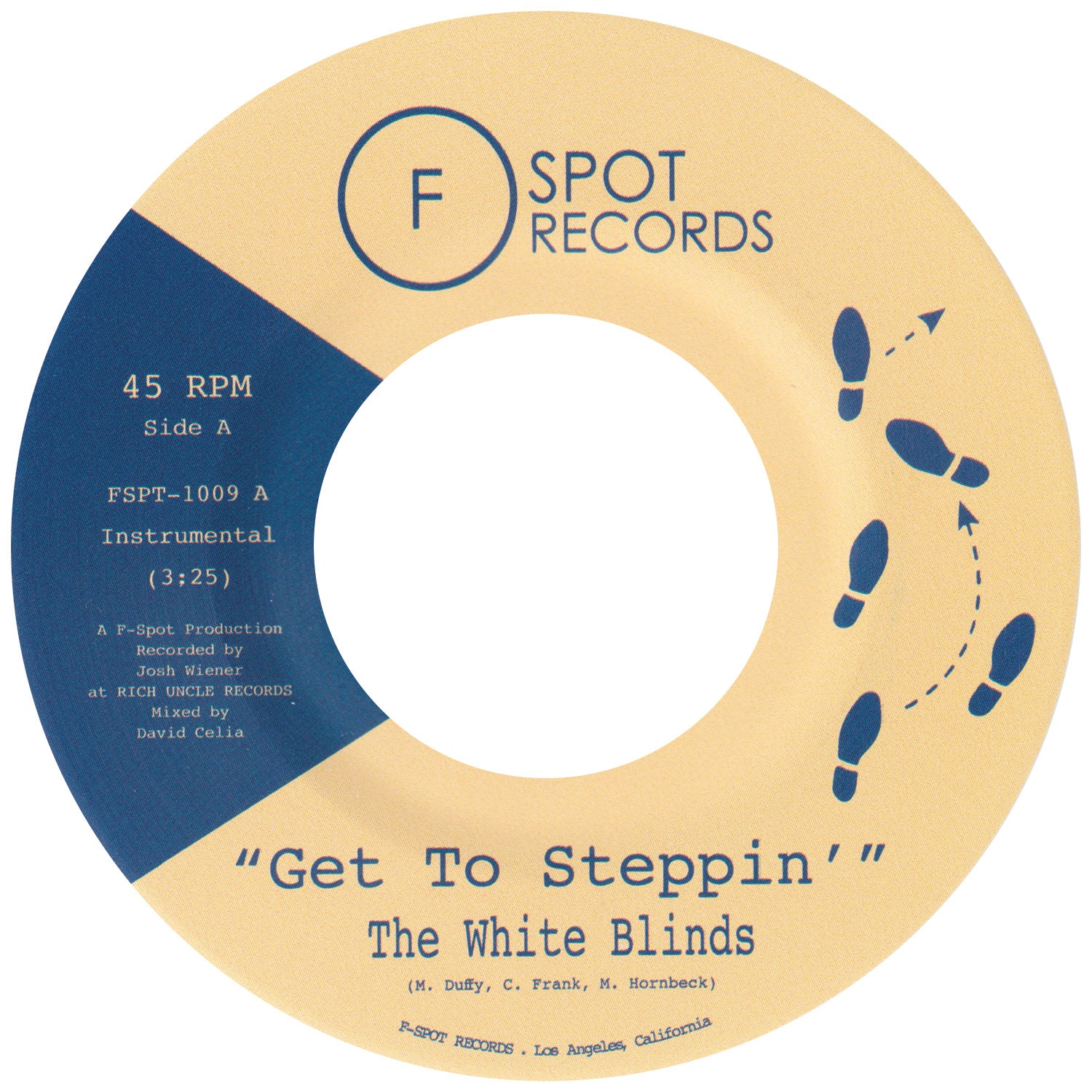 THE WHITE BLINDS - Get To Steppin' b/w Blinded