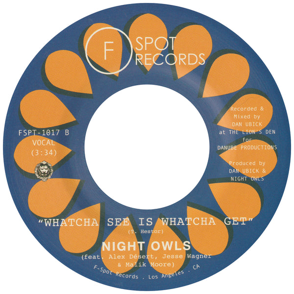 NIGHT OWLS - Gossip (feat. Malik “The Freq” Moore) b/w Whatcha See Is Whatcha Get (feat. Alex Désert, Jesse Wagner & Malik “The Freq” Moore)